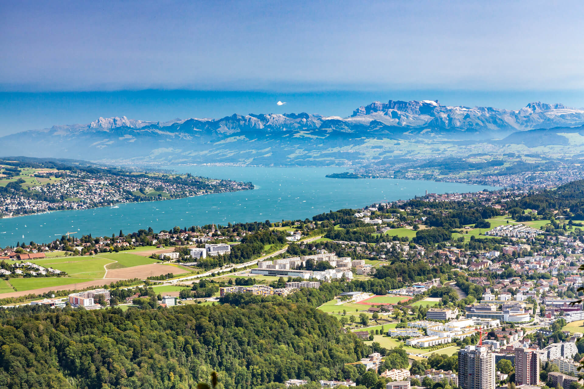 Lake Zurich overlook from Uetliberg